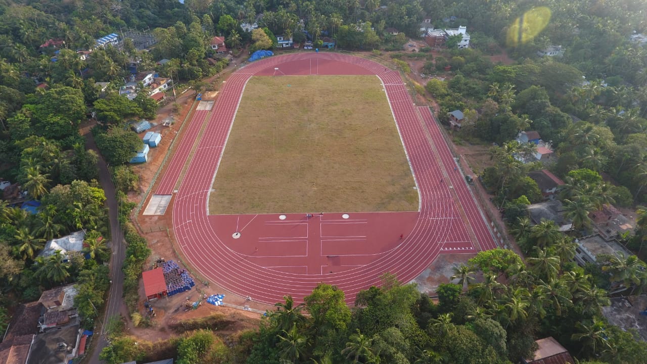 CONSTRUCTED AN INTERNATIONAL  STANDARD SYNTHETIC TRACK AND FOOTBALL GROUND WITH THE FINANCIAL SUPPORT OF SPORTS AUTHORITY OF INDIA AND KHELO INDIA