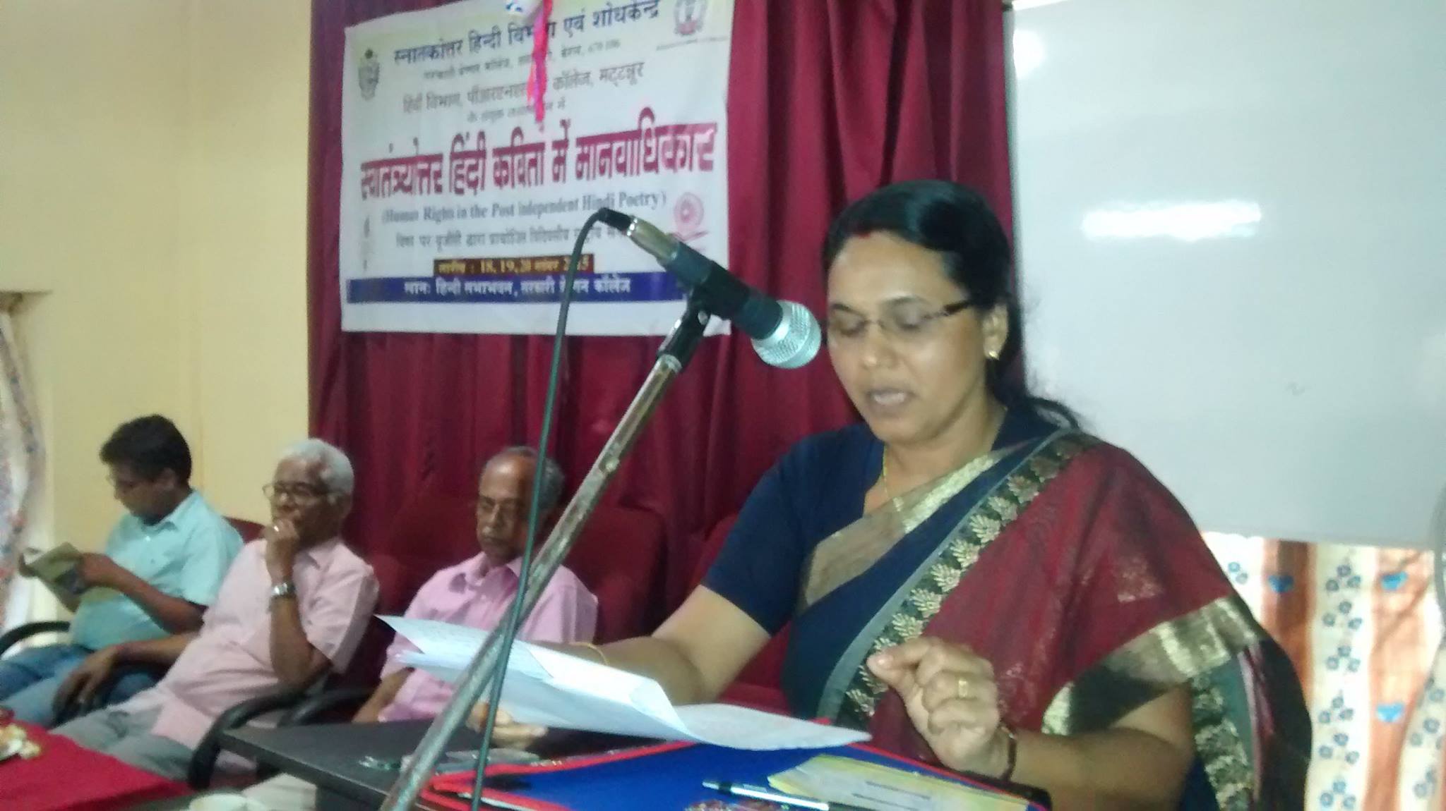 Three day National Seminar on Swathanthrithar Hindi Kavitha Mirm Manavadhikar